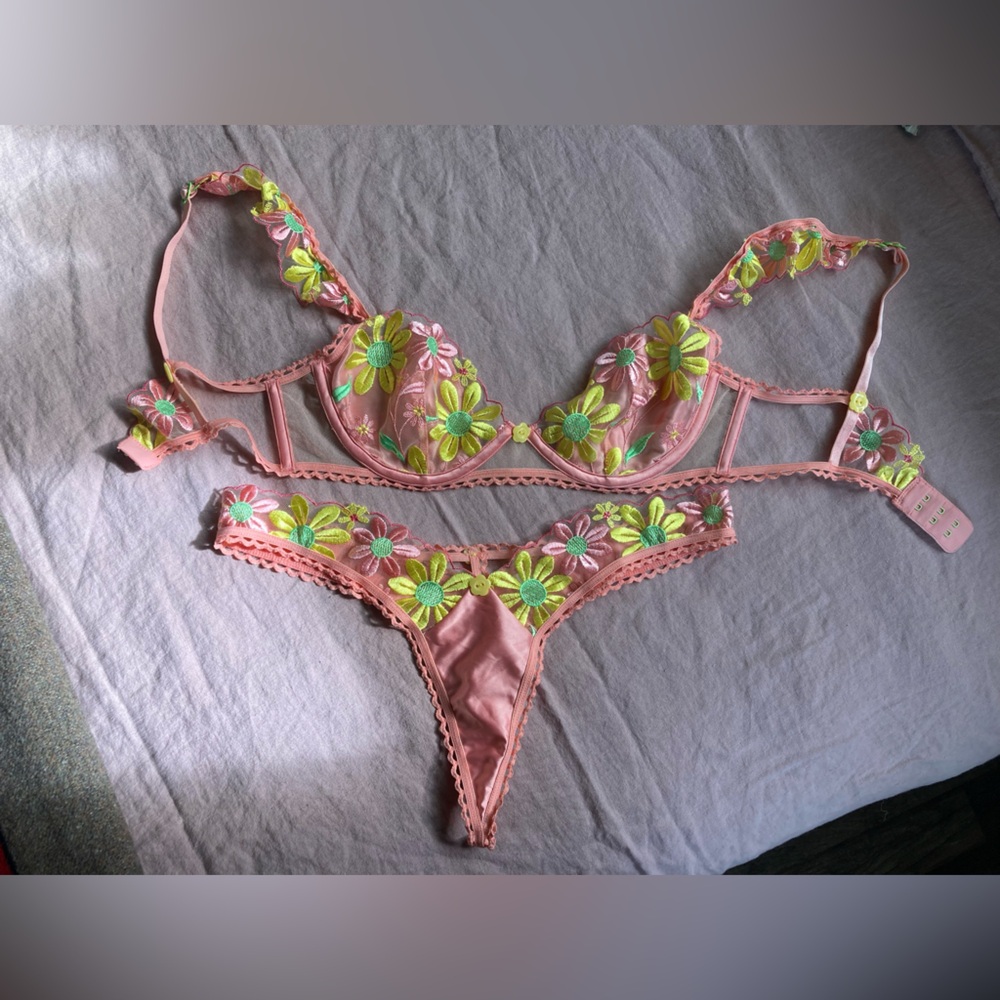 For Love and Lemons Daisy Jane Bra and Panty Set - Picture 3 of 4